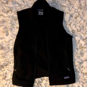 Patagonia front zip vest - black